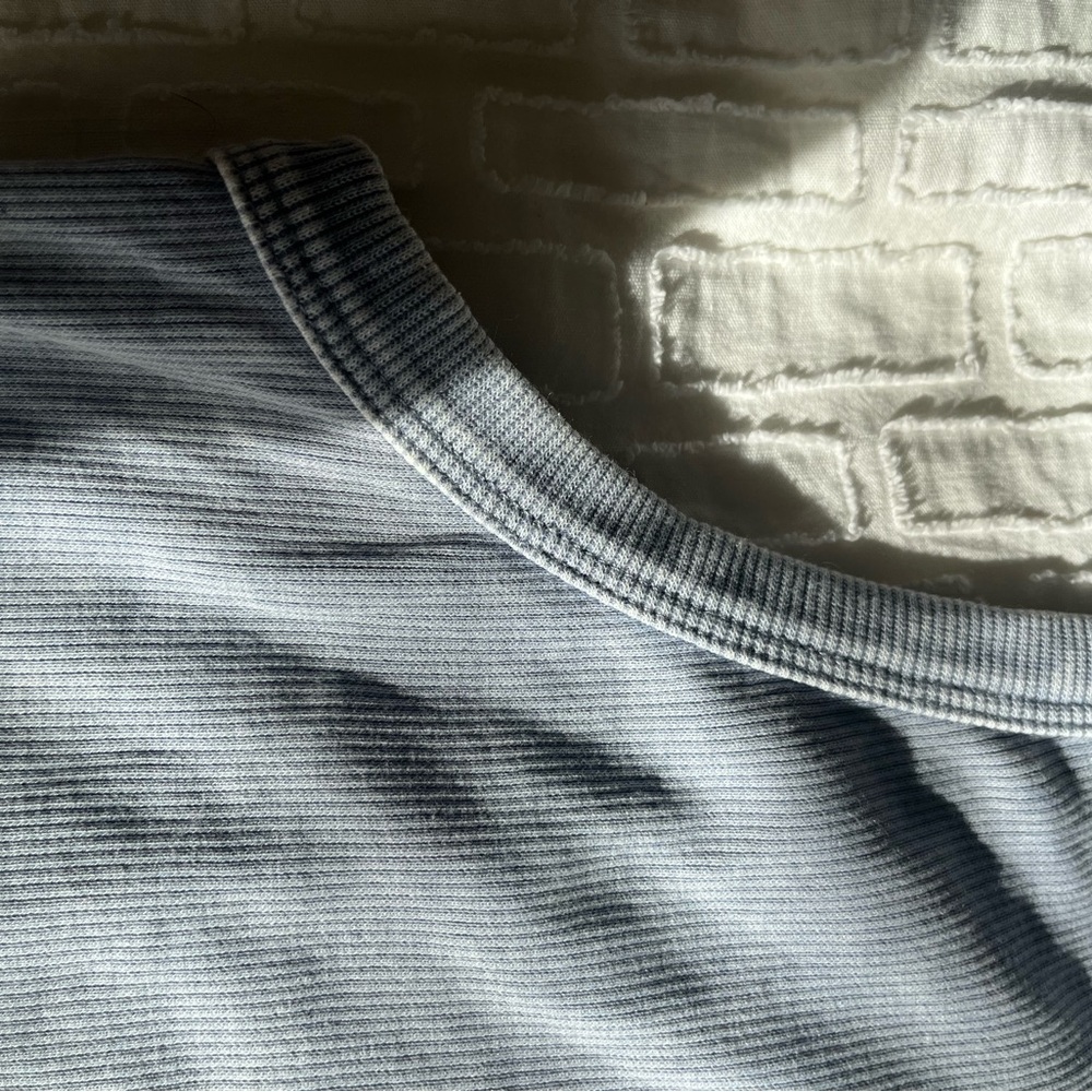 Light Blue Ribbed Tank Top - Picture 6 of 6